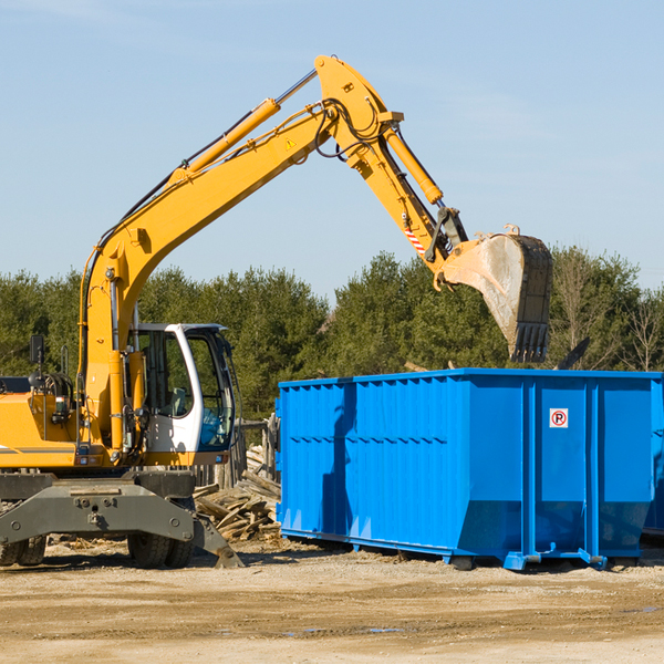 what size residential dumpster rentals are available in Sigel Pennsylvania